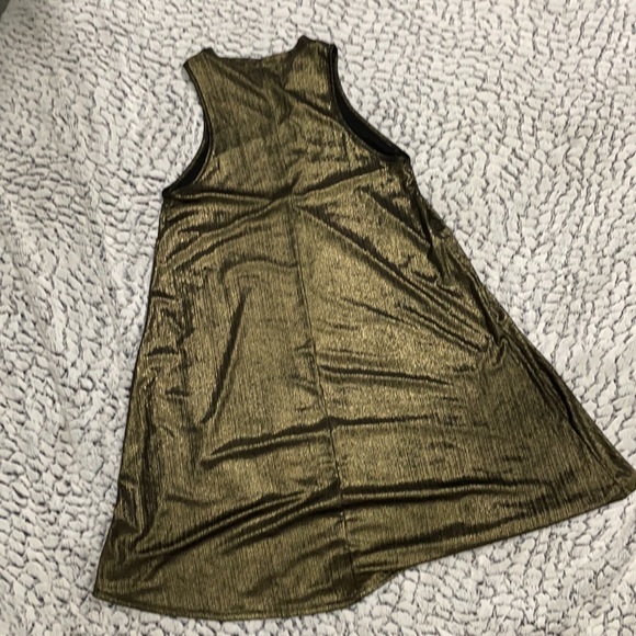 Q Usa. Metallic Swing Dress. M - Picture 4 of 7